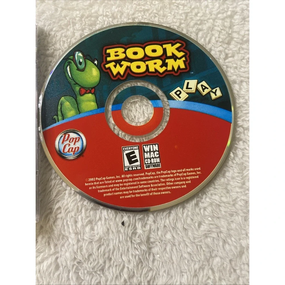Bookworm Play PC CD ROM WIN MAC VTG 2002 Games
